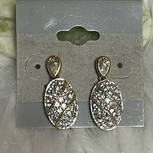 Suzanne Somers Gold Over Sterling Earrings